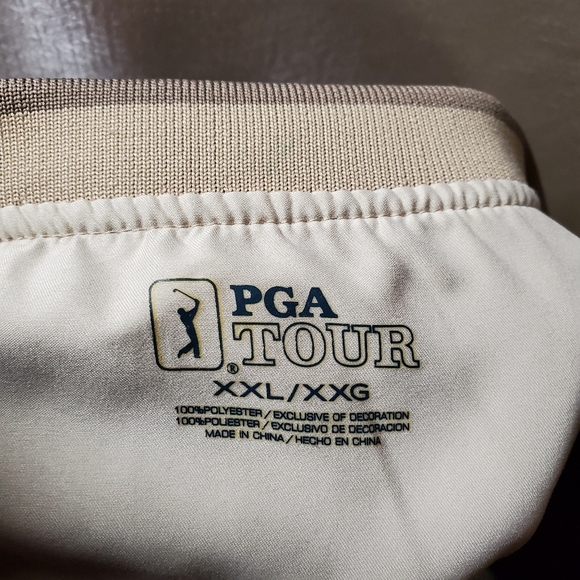 Golf PGA Windbreaker Pullover Jacket Khaki XXL - Picture 4 of 6